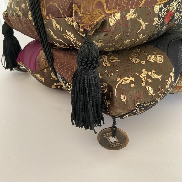 Pier 1 set of Three Ornate Satin Asian Accent Pillows NWT - Picture 10 of 16